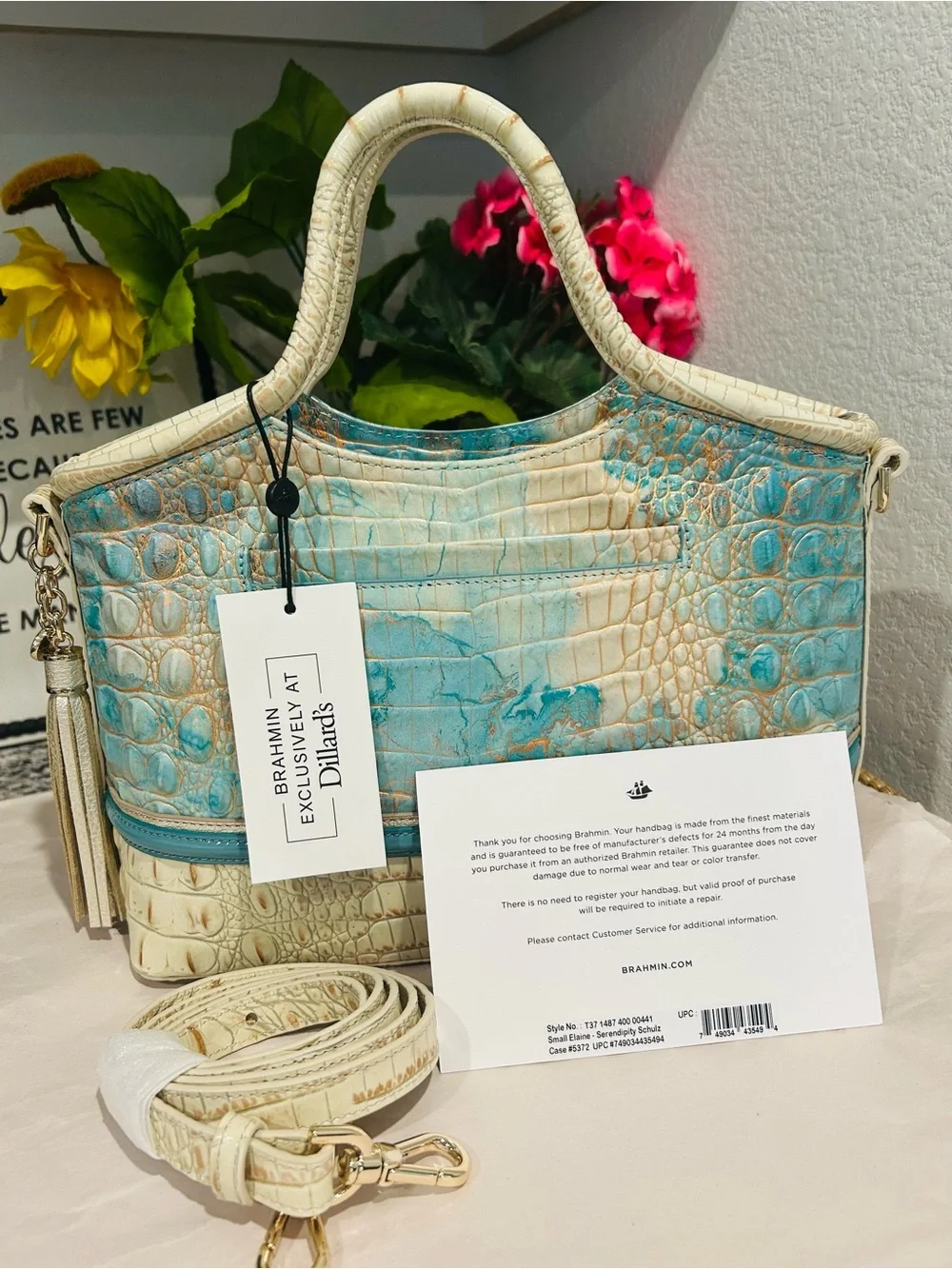Brahmin Serendipity Schulz Small Elaine with Tassel